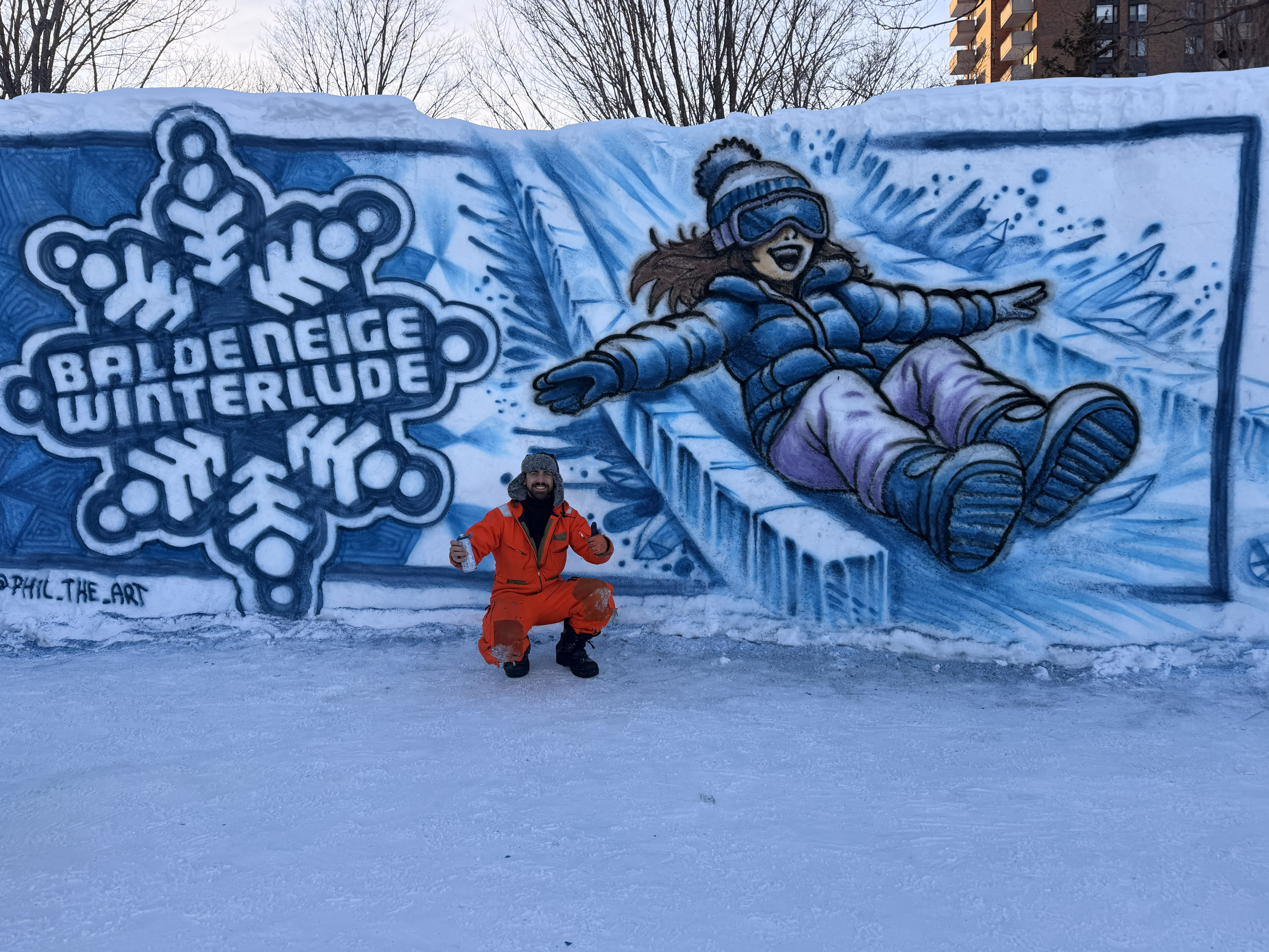 Peinture sur Glace, Bal de neige, Gatineau Ottawa