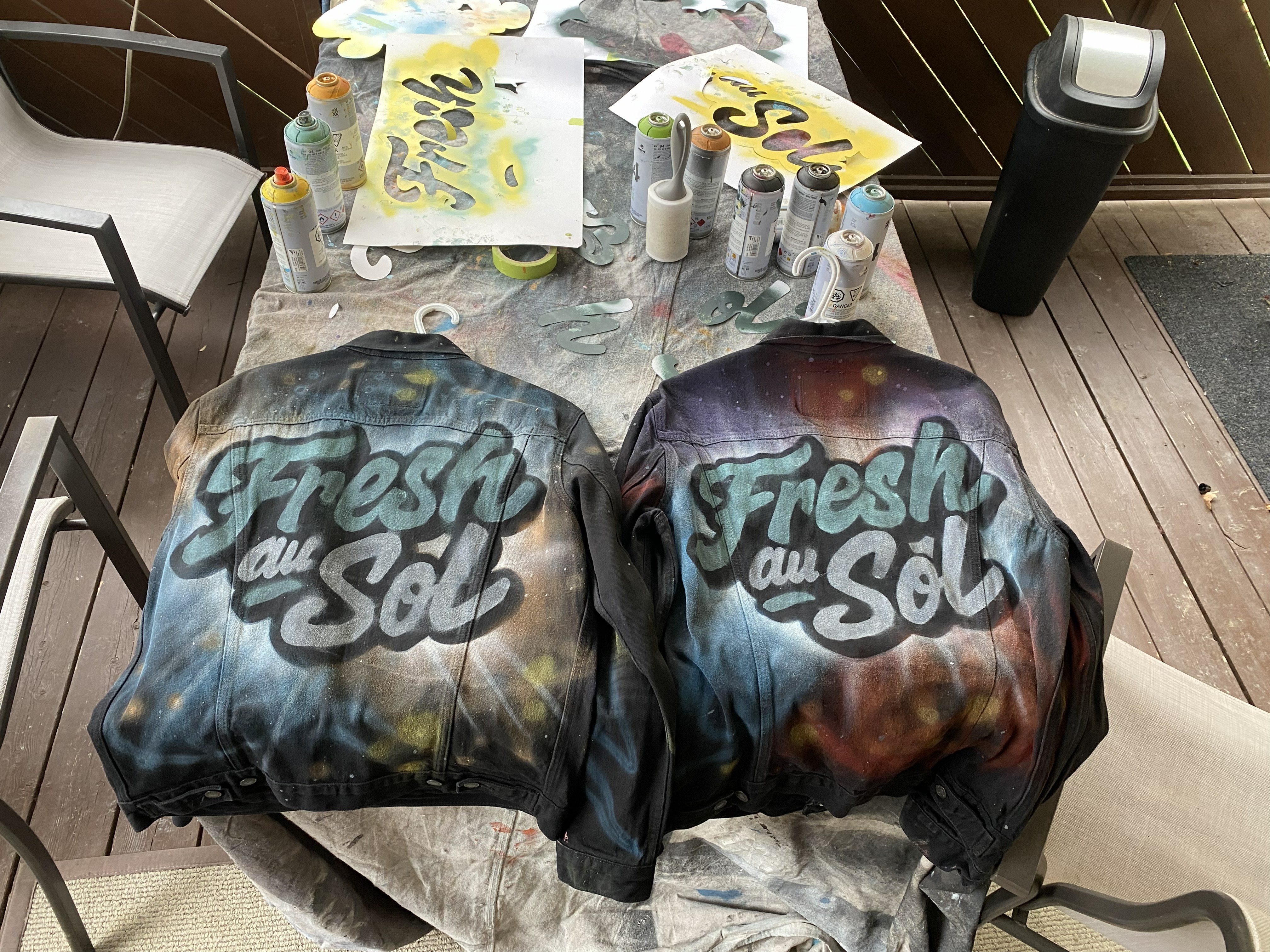 Veston peinture personnalisée Outaouais