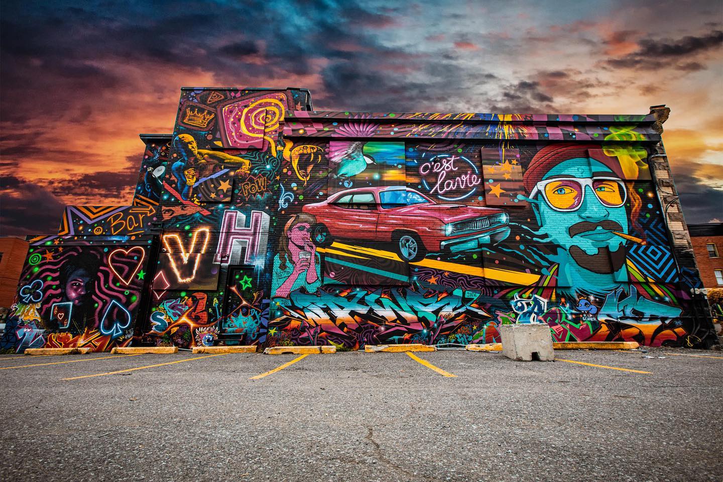 Murale extérieure par Phil the Art à Gatineau-Ottawa