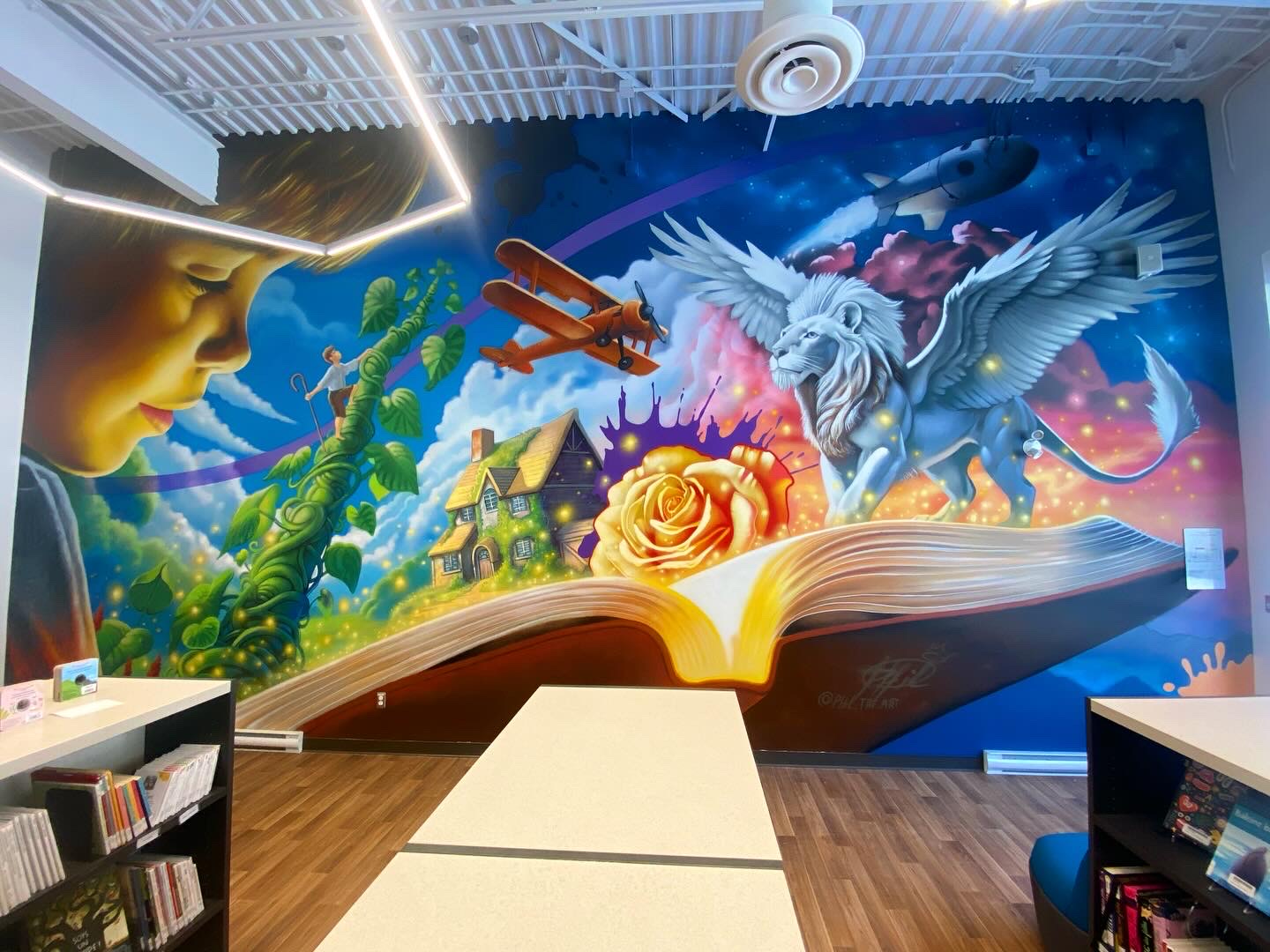 Murale surréaliste intérieure Gatineau