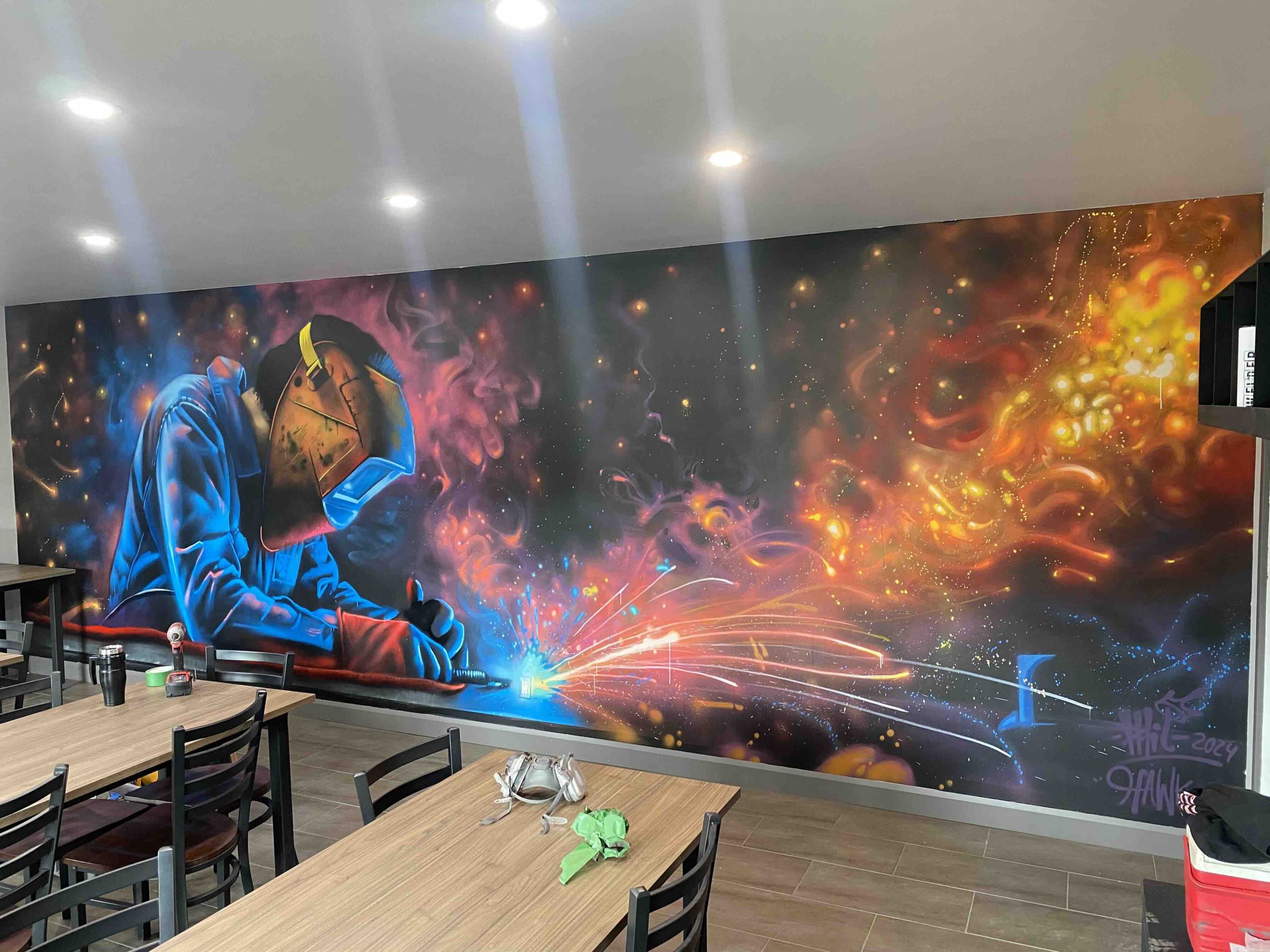 Murale intérieure artistique Ottawa