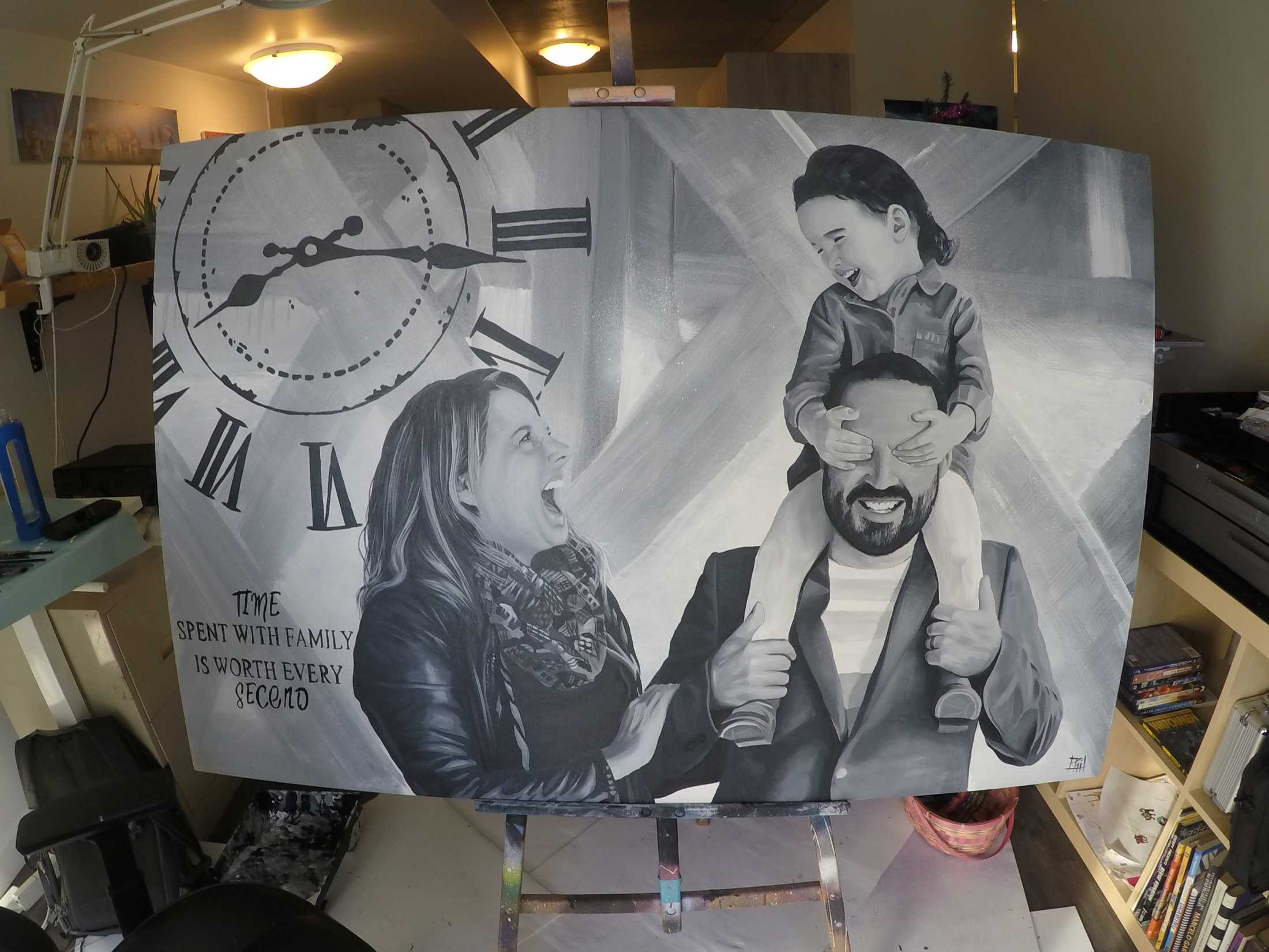 Portrait de famille sur toile Gatineau